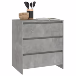 vidaXL Sideboard Storage Cupboard Cabinet Buffet Highboard Engineered Wood - concrete grey - Additional view 7