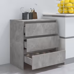 vidaXL Sideboard Storage Cupboard Cabinet Buffet Highboard Engineered Wood - concrete grey - Additional view 8