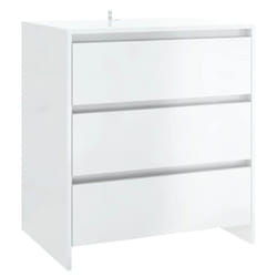 vidaXL Sideboard Storage Cupboard Cabinet Buffet Highboard Engineered Wood - high gloss white