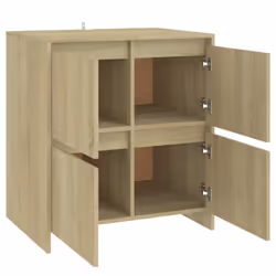 vidaXL Sideboard Chipboard Bedroom Storage Book Console Cabinet Multi Colours - sonoma oak - Additional view 5