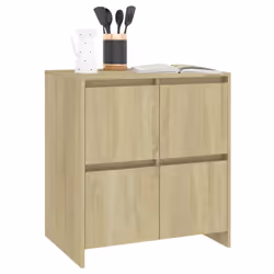 vidaXL Sideboard Chipboard Bedroom Storage Book Console Cabinet Multi Colours - sonoma oak - Additional view 7