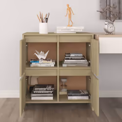 vidaXL Sideboard Chipboard Bedroom Storage Book Console Cabinet Multi Colours - sonoma oak - Additional view 9