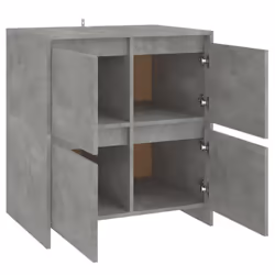 vidaXL Sideboard Chipboard Bedroom Storage Book Console Cabinet Multi Colours - concrete grey - Additional view 5