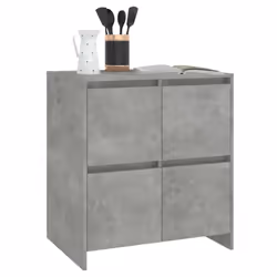 vidaXL Sideboard Chipboard Bedroom Storage Book Console Cabinet Multi Colours - concrete grey - Additional view 7