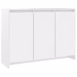 vidaXL Sideboard Storage Cupboard Cabinet Buffet Highboard Engineered Wood - white