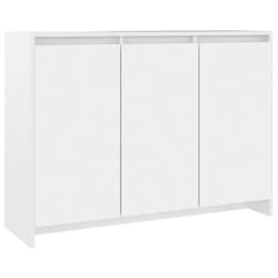 vidaXL Sideboard Storage Cupboard Cabinet Buffet Highboard Engineered Wood - white