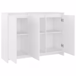 vidaXL Sideboard Storage Cupboard Cabinet Buffet Highboard Engineered Wood - white - Additional view 5