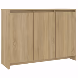 vidaXL Sideboard Storage Cupboard Cabinet Buffet Highboard Engineered Wood - sonoma oak