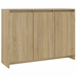 vidaXL Sideboard Storage Cupboard Cabinet Buffet Highboard Engineered Wood - sonoma oak