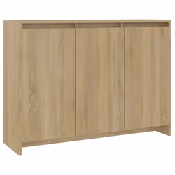 vidaXL Sideboard Storage Cupboard Cabinet Buffet Highboard Engineered Wood - sonoma oak