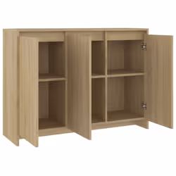 vidaXL Sideboard Storage Cupboard Cabinet Buffet Highboard Engineered Wood - sonoma oak - Additional view 5