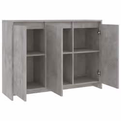vidaXL Sideboard Storage Cupboard Cabinet Buffet Highboard Engineered Wood - concrete grey - Additional view 5