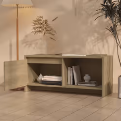 vidaXL TV Cabinet Chipboard Plasma Stereo Cabinet TV Unit Stand Multi Colours - sonoma oak - Additional view 3
