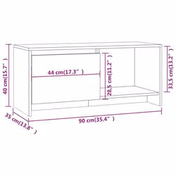 vidaXL TV Cabinet Chipboard Plasma Stereo Cabinet TV Unit Stand Multi Colours - sonoma oak - Additional view 8
