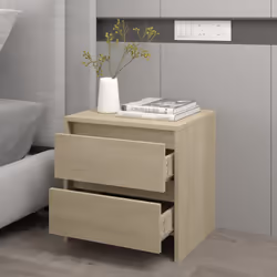 VidaXL 809851 nightstand/bedside table Oak - Additional view 7