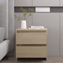 VidaXL 809852 nightstand/bedside table Oak - Additional view 8