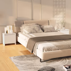 VidaXL 809863 nightstand/bedside table White - Additional view 2