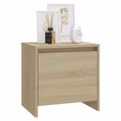 vidaXL 1/2x Bedside Cabinets Chipboard Side Cabinet Furniture Multi Colours - sonoma oak, 1 - Additional view 3
