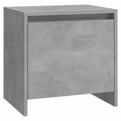 vidaXL 1/2x Bedside Cabinets Chipboard Side Cabinet Furniture Multi Colours - concrete grey, 1 - Additional view 2