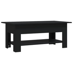 vidaXL Coffee Table Couch Table Hall End Center Accent Table Engineered Wood - black