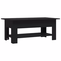 vidaXL Coffee Table Couch Table Hall End Center Accent Table Engineered Wood - black