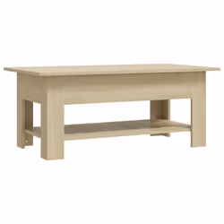 vidaXL Coffee Table Couch Table Hall End Center Accent Table Engineered Wood - sonoma oak