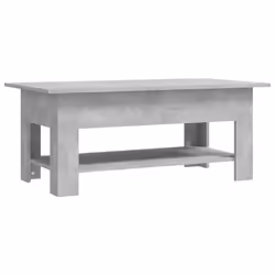 vidaXL Coffee Table Couch Table Hall End Center Accent Table Engineered Wood - concrete grey