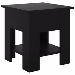 vidaXL Coffee Table Couch Table Hall End Center Accent Table Engineered Wood - black