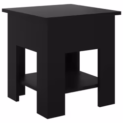 vidaXL Coffee Table Couch Table Hall End Center Accent Table Engineered Wood - black
