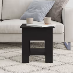 vidaXL Coffee Table Couch Table Hall End Center Accent Table Engineered Wood - black - Additional view 4