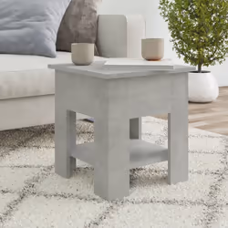 vidaXL Coffee Table Couch Table Hall End Center Accent Table Engineered Wood - concrete grey