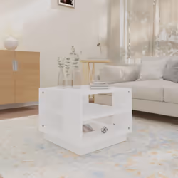 vidaXL Coffee Table Couch Table Hall End Center Accent Table Engineered Wood - white