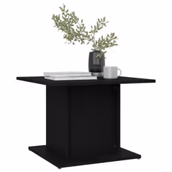 vidaXL Coffee Table Couch Table Hall End Center Accent Table Engineered Wood - black