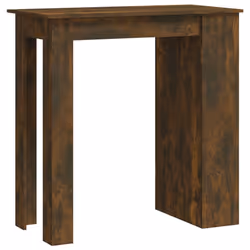 vidaXL Bar Table with Storage Rack Bar High Table Pub Table Engineered Wood - smoked oak - Additional view 2