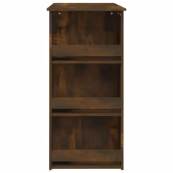 vidaXL Bar Table with Storage Rack Bar High Table Pub Table Engineered Wood - smoked oak - Additional view 6