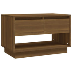 vidaXL TV Cabinet White Chipboard Stereo Hifi Cabinet TV Stand Multi Colours - brown oak