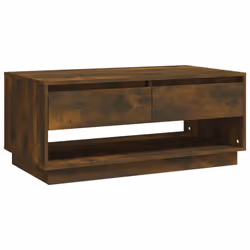 vidaXL Coffee Table Chipboard Home Couch Centre Side Sofa Table Multi Colours - smoked oak