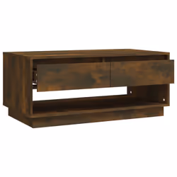 vidaXL Coffee Table Chipboard Home Couch Centre Side Sofa Table Multi Colours - smoked oak - Additional view 4
