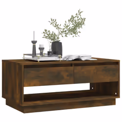 vidaXL Coffee Table Chipboard Home Couch Centre Side Sofa Table Multi Colours - smoked oak - Additional view 7