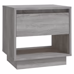 vidaXL 1/2x Bedside Cabinet Chipboard Bedroom Bedside Side Table Multi Colours - grey sonoma, 1