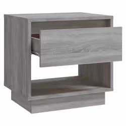 vidaXL 1/2x Bedside Cabinet Chipboard Bedroom Bedside Side Table Multi Colours - grey sonoma, 2 - Additional view 6