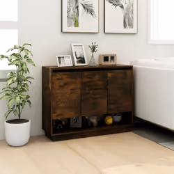 vidaXL Sideboard Chipboard Living Room Bedroom Storage Cabinet Multi Colours - smoked oak - Additional view 3