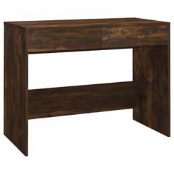 vidaXL Desk Home Office Working Writing Table Computer Desk Engineered Wood - smoked oak
