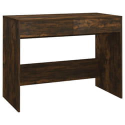 vidaXL Desk Home Office Working Writing Table Computer Desk Engineered Wood - smoked oak