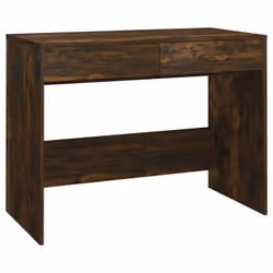 vidaXL Desk Home Office Working Writing Table Computer Desk Engineered Wood - smoked oak
