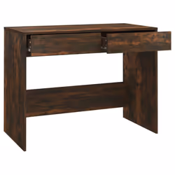 vidaXL Desk Home Office Working Writing Table Computer Desk Engineered Wood - smoked oak - Additional view 7