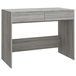 vidaXL Desk Home Office Working Writing Table Computer Desk Engineered Wood - grey sonoma