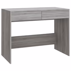 vidaXL Desk Home Office Working Writing Table Computer Desk Engineered Wood - grey sonoma