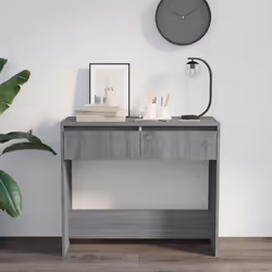 vidaXL Console Table Hallway Tea End Table Side Table for Under Mirror Steel - grey sonoma - Additional view 4
