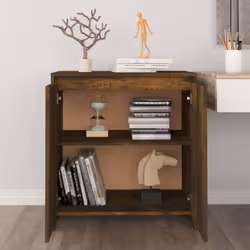 vidaXL Sideboard Storage Cupboard Cabinet Buffet Highboard Engineered Wood - smoked oak - Additional view 3